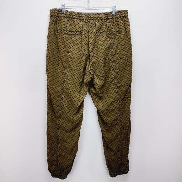 Anthropologie Womens L Pants Drawstring Waist Elastic Ankles Lyocell Blend Green - Picture 12 of 12